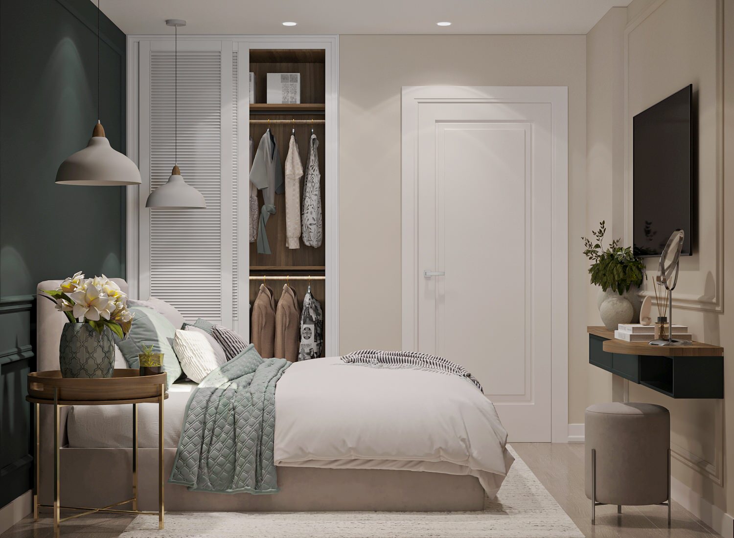 Однокомнатная квартире  в скандинавском стиле ЖК Новая Кузнечиха