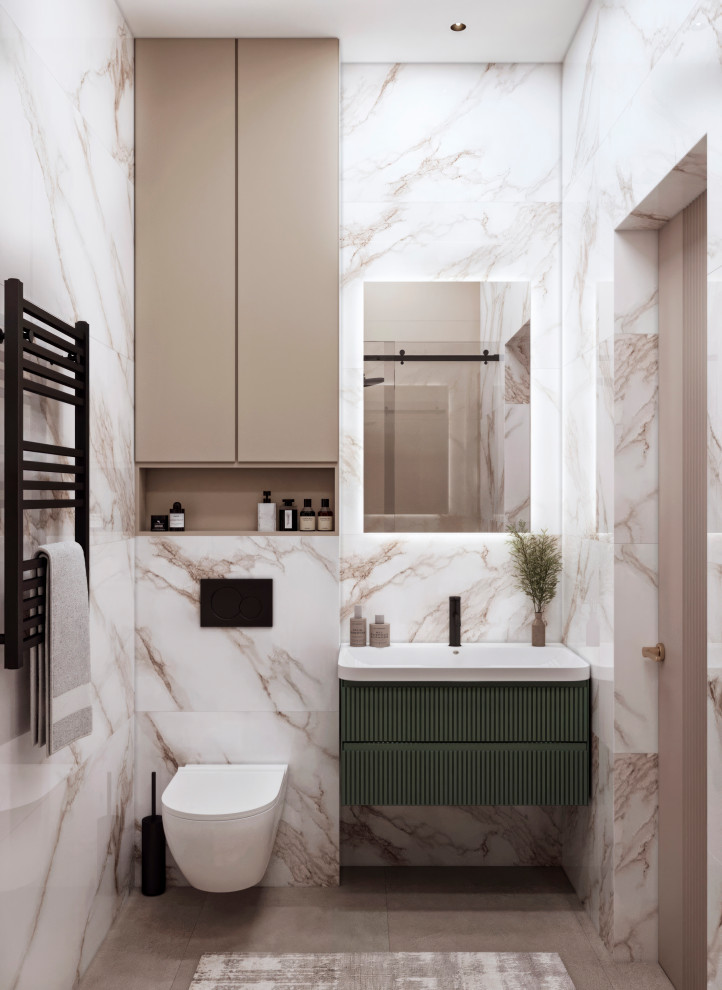 ЖК Level Нагатинская. Душевая комната