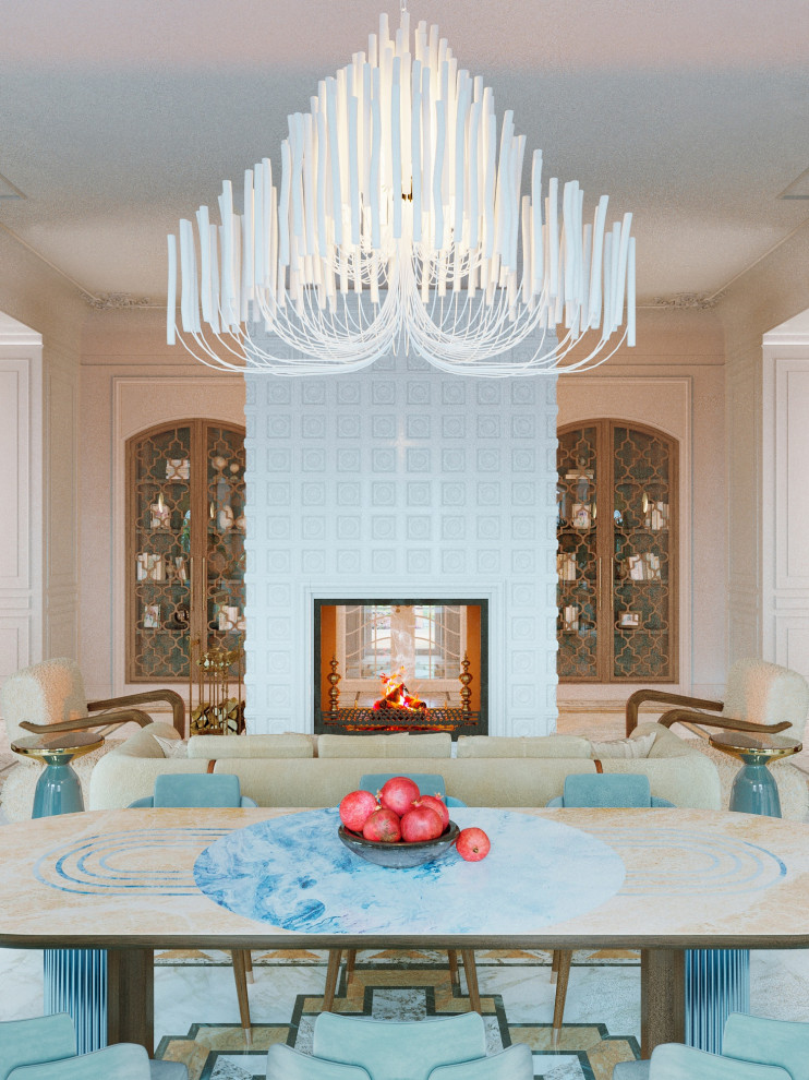 Проект гостиной в частном доме.