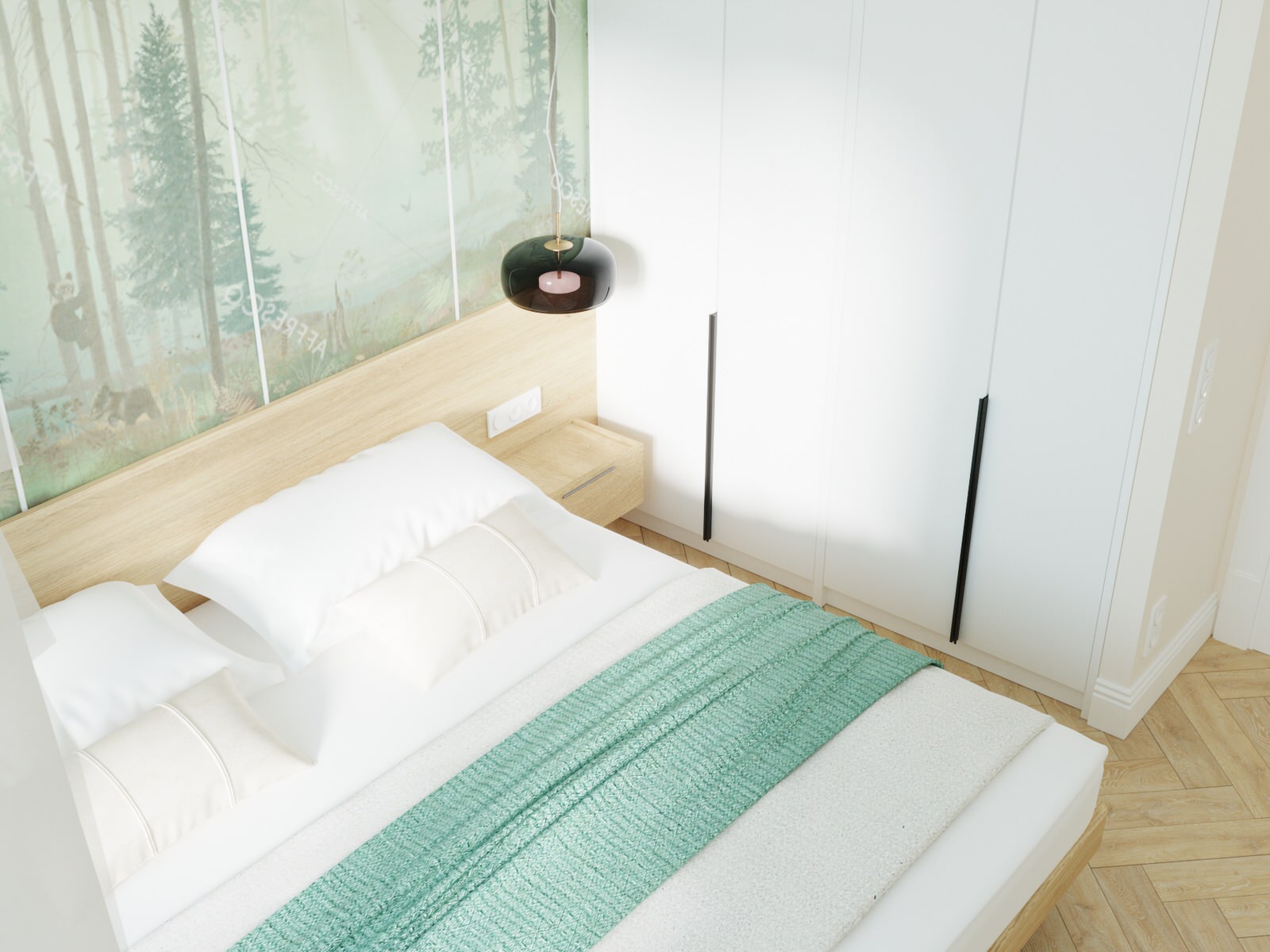 Яркий интерьер квартиры в стиле сканди