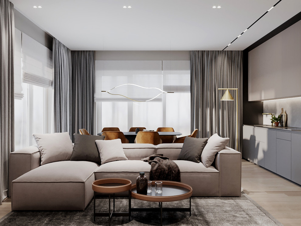 Дизайн-проект интерьера частного одноэтажного дома в Калининградской области