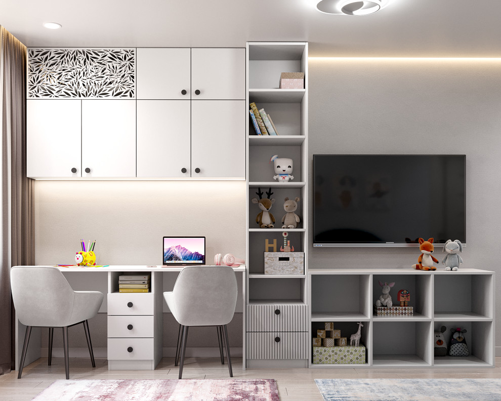 Дизайн-проект детских комнат для семьи с 4-мя детьми