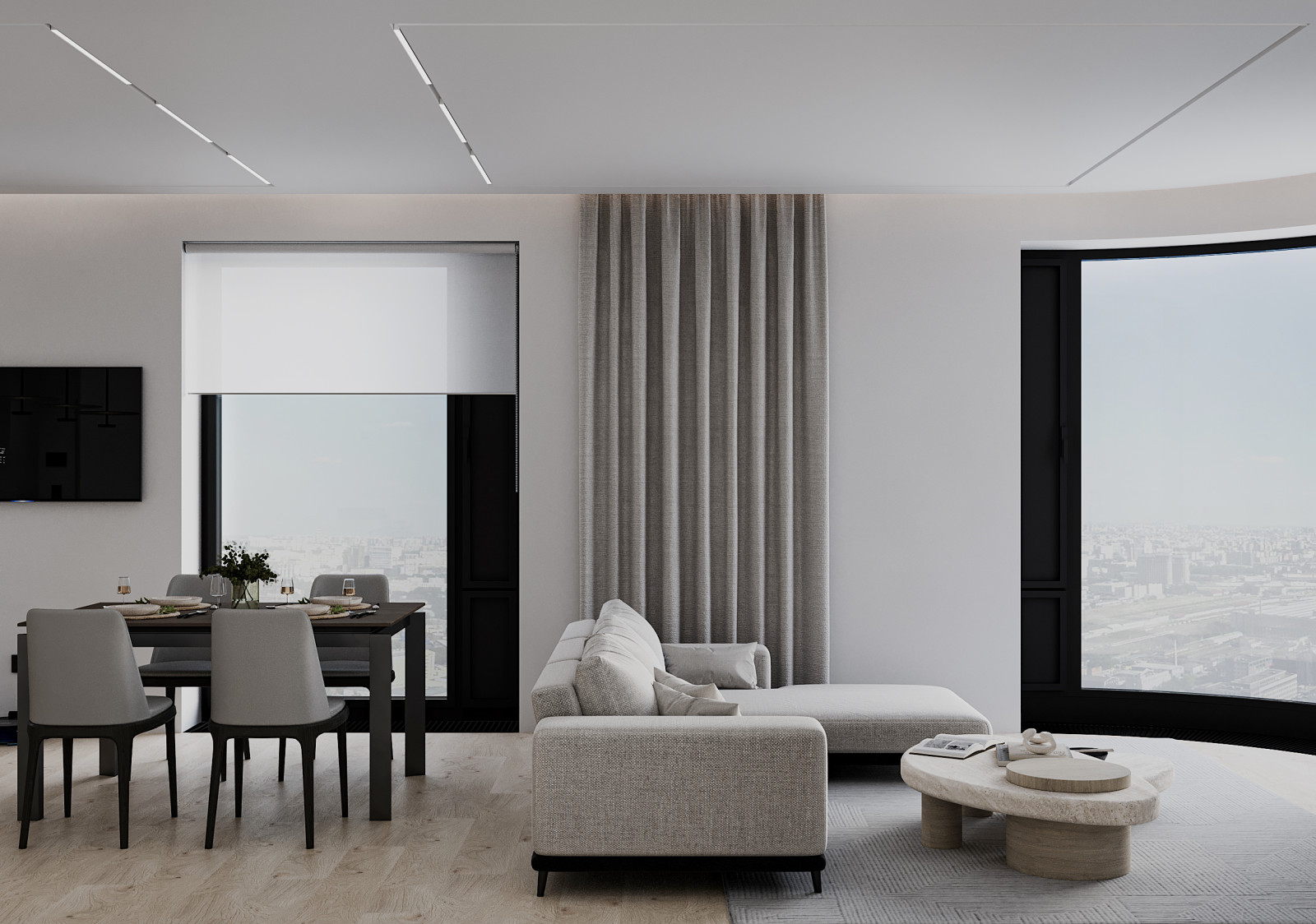 Проект оформления интерьера квартиры 90 кв.м