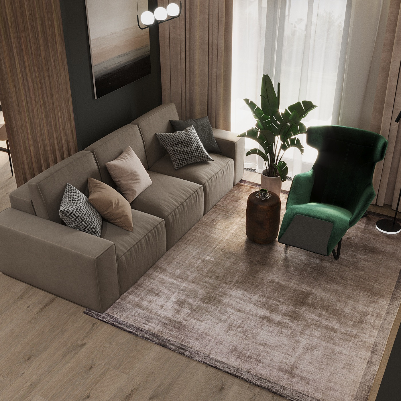 Дизайн-проект дома, площадью 110 м2 в г. Новосибирск. Кольцово