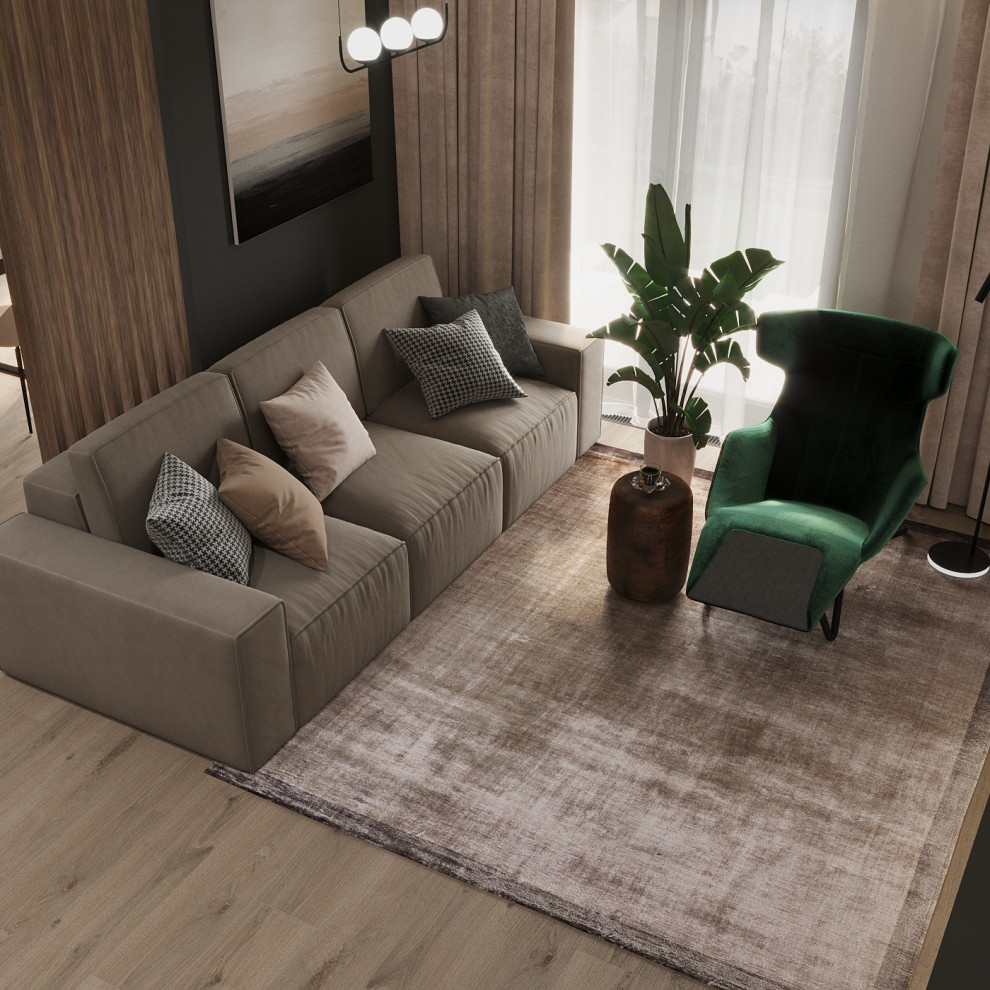 Дизайн-проект дома, площадью 110 м2 в г. Новосибирск. Кольцово