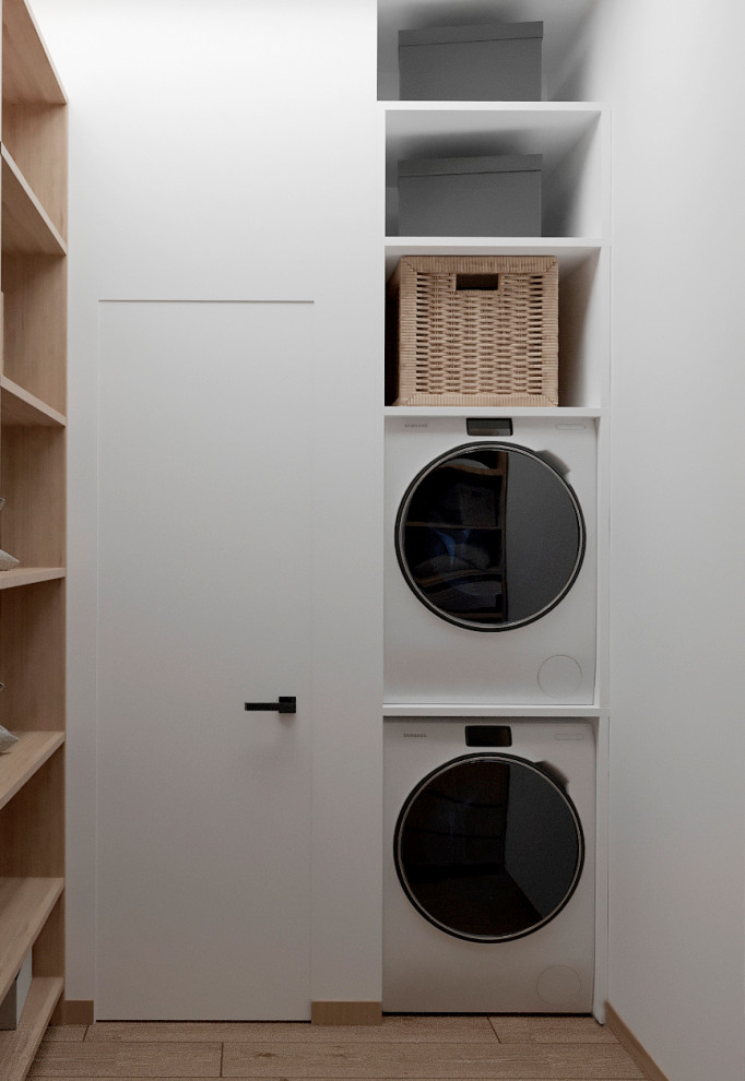 "Расправив крылья". Дизайн 3х - комнатной квартиры в стиле минимализм.