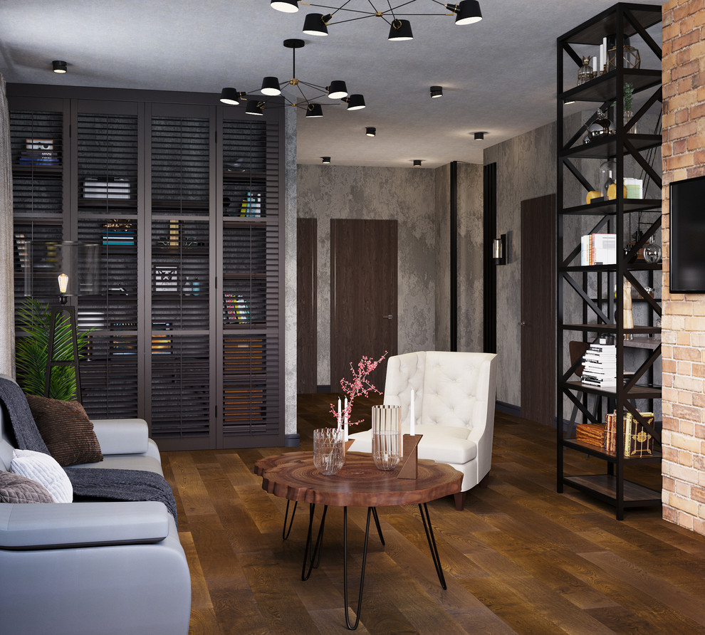 3 D Visualization of living room. Design by Set Bureau.