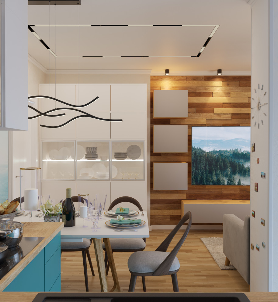 Проект кухни-гостиной в ЖК "Арт Сити"