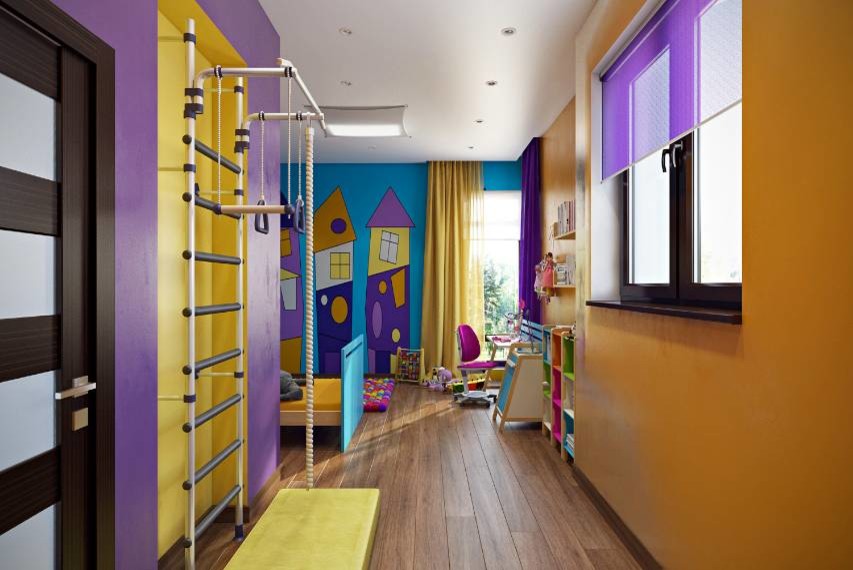 Интерьер загородного дома в Подмосковье.