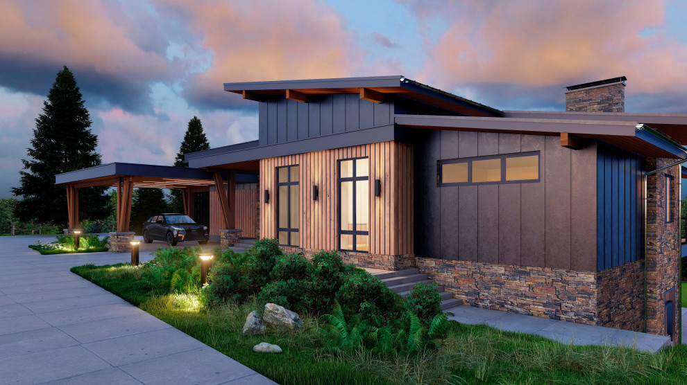 Проект дома на рельефе