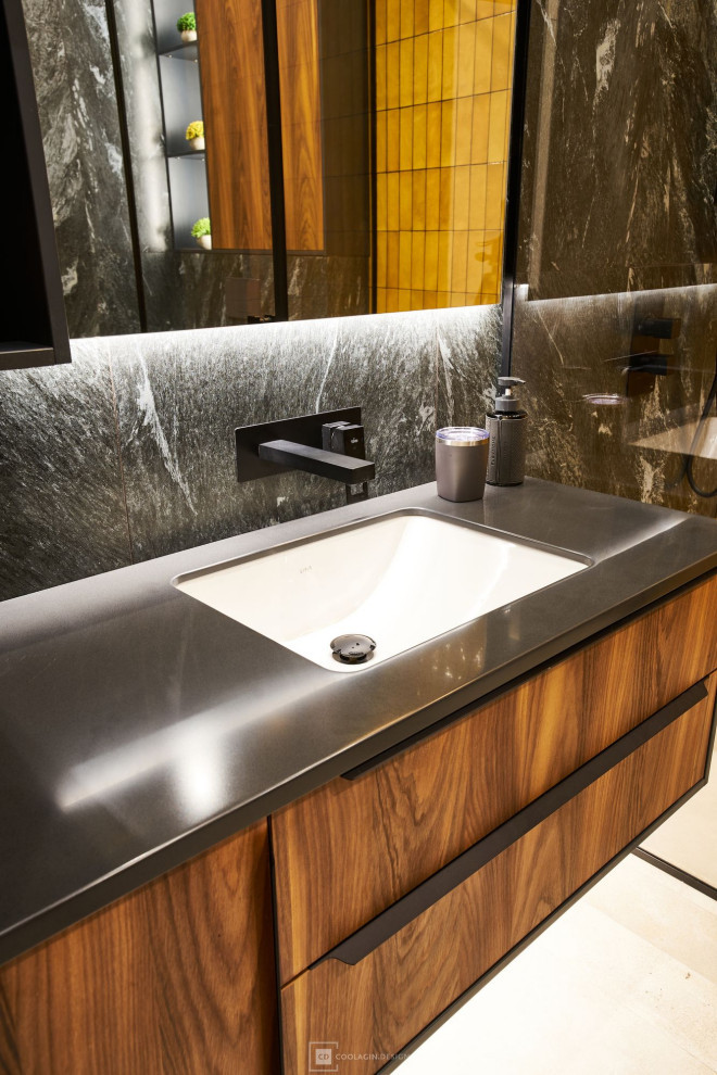 Стильный интерьер с жёлтыми акцентами