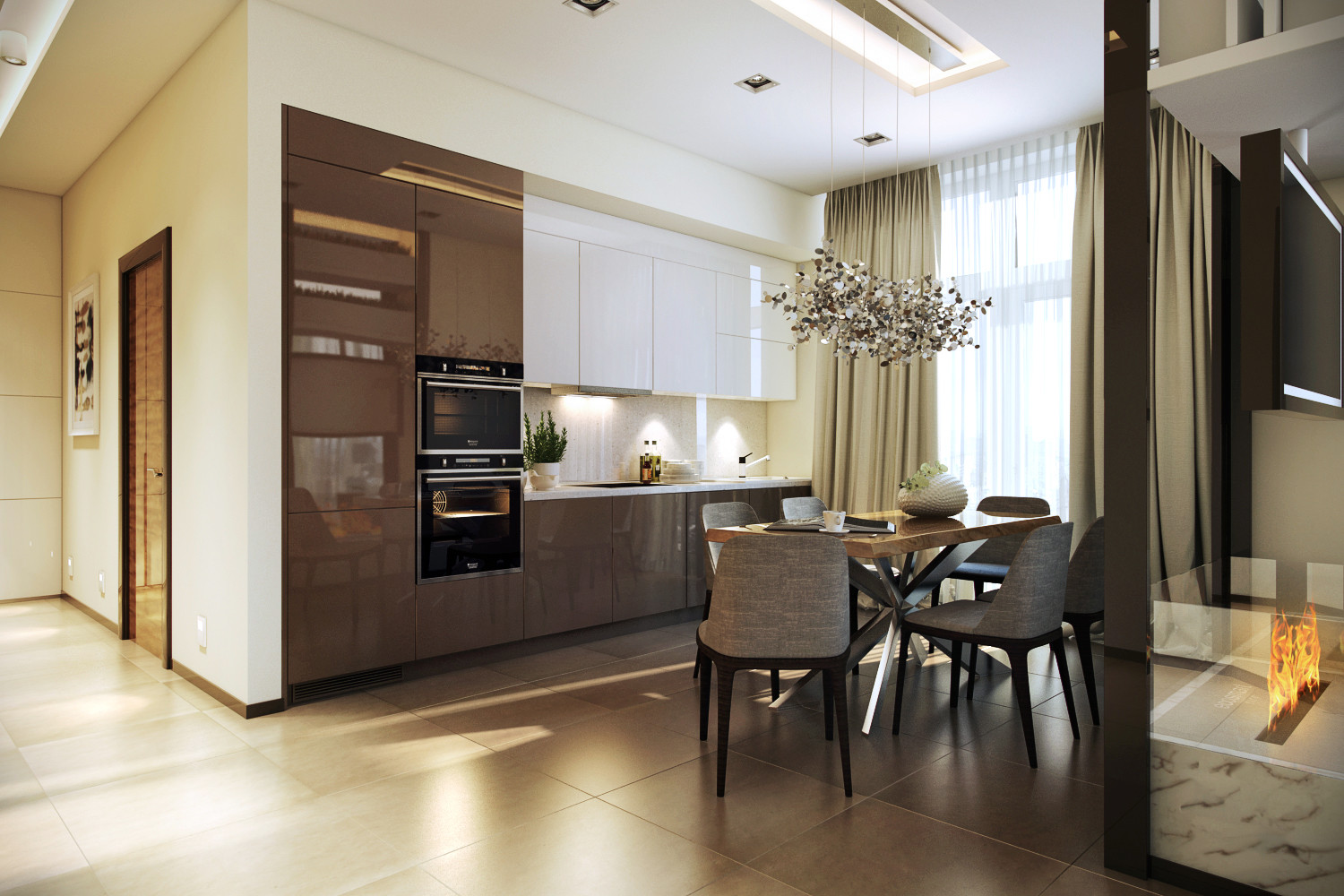 Дизайн интерьера квартиры "Городское этно"