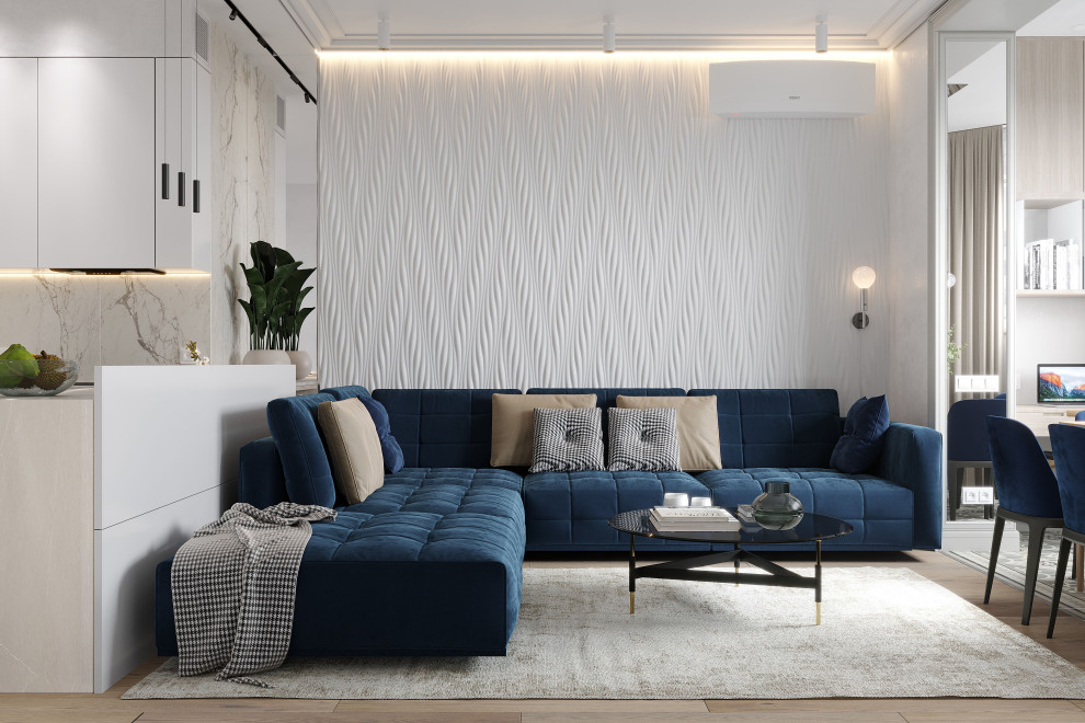 Обложка проекта: СВЕТЛЫЙ ИНТЕРЬЕР В ЖК ДОНСКОЙ ОЛИМП