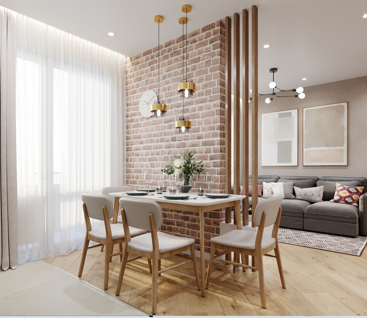 Дизайн- проект квартиры 55,46  м²
