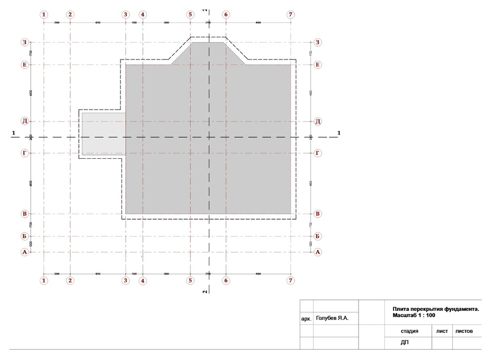 Плита перекрытия фундамента