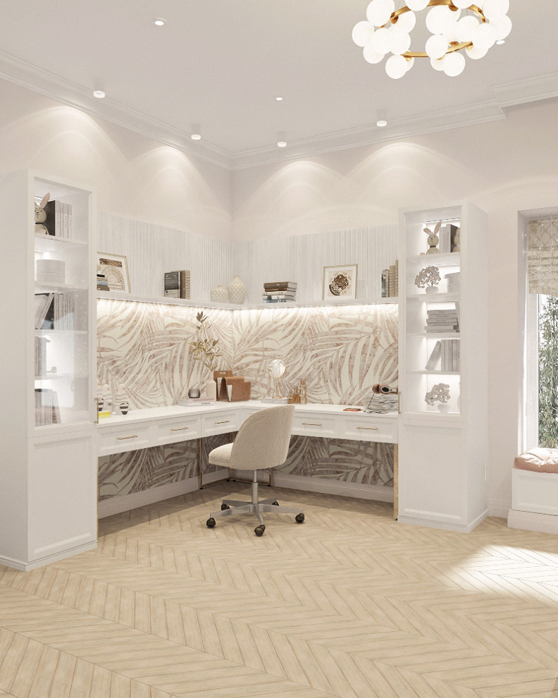 Двухэтажный дом в современной классике