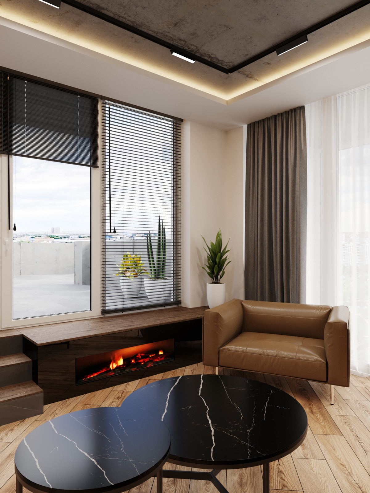 Двухуровневая квартира с террасой