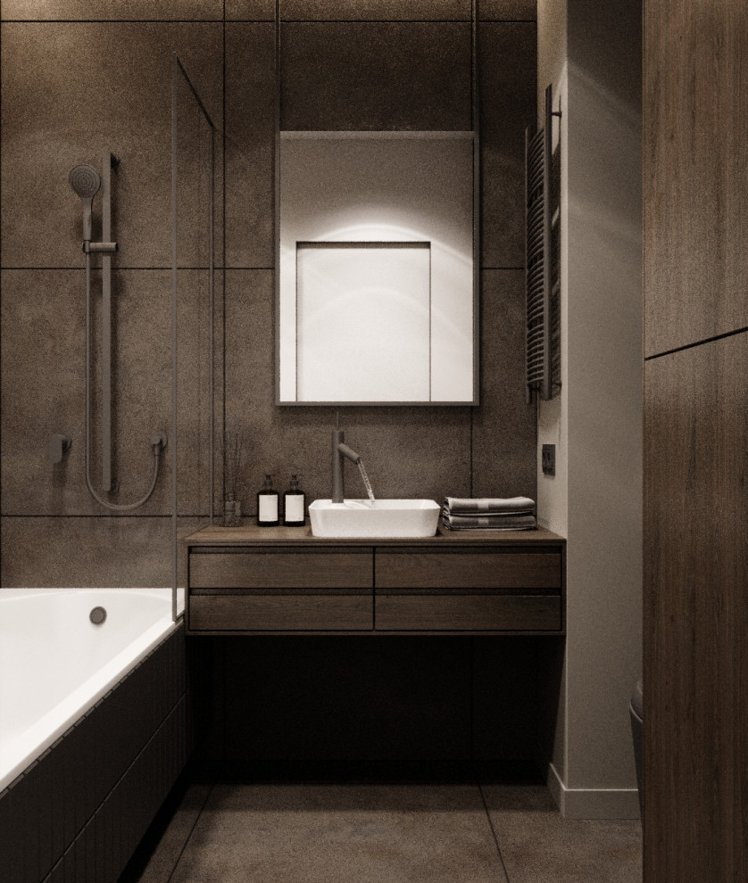 Квартира в темных оттенках