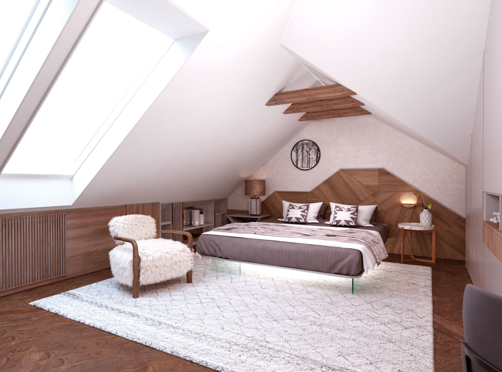 Мансардный этаж загородного дома