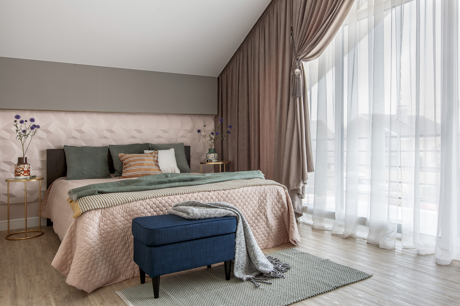 Спальня и WC из проекта Дом для семьи из 4 человек