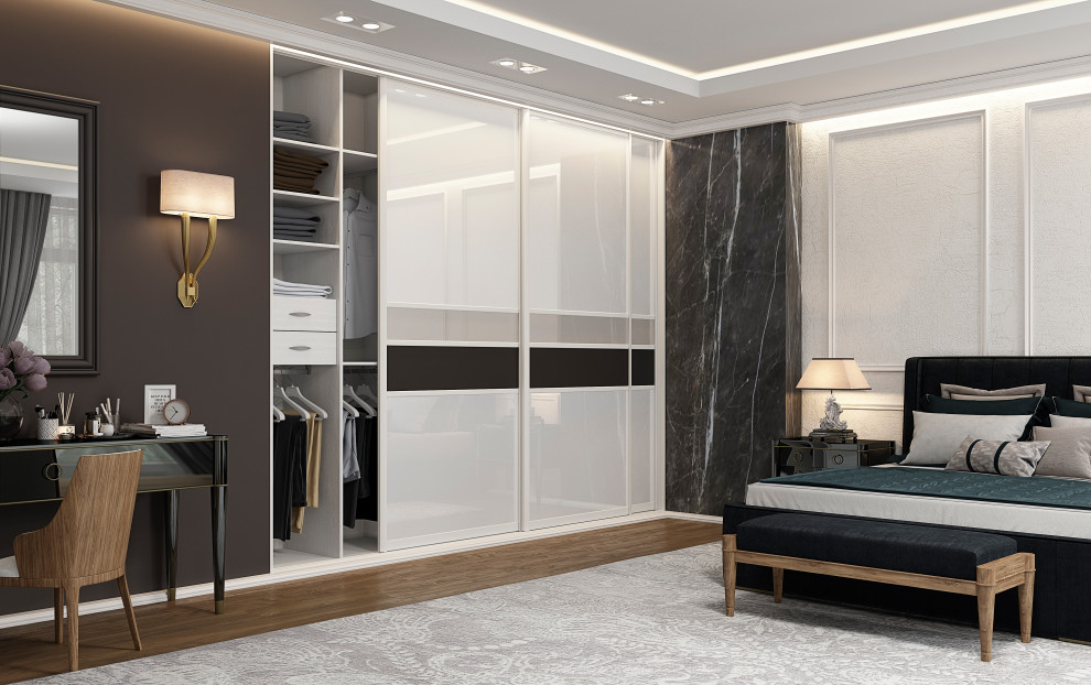 Обложка проекта: дизайн спальни в КП Одинцово