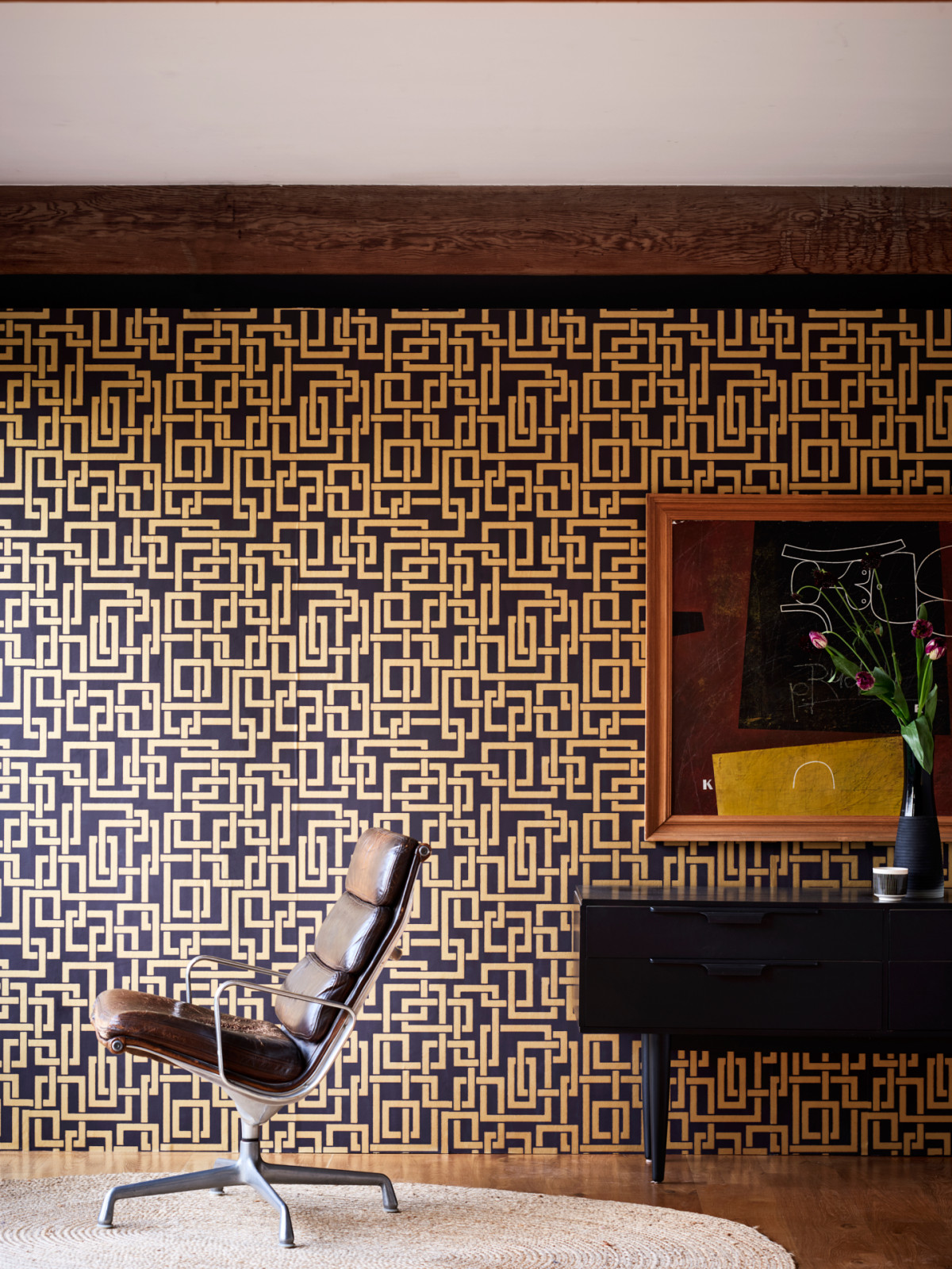 Farrow&Ball Metallic Wallpapers at Manders