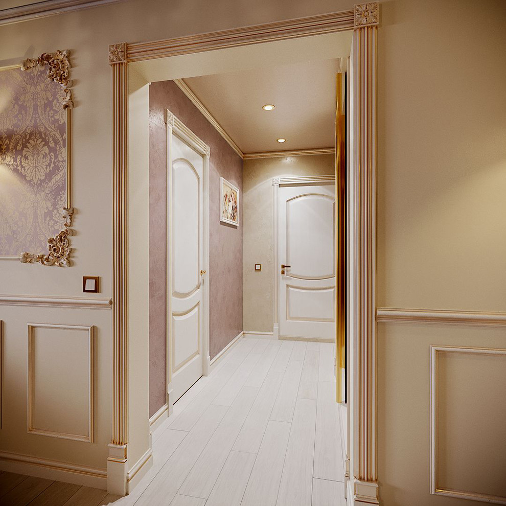 гостиная,совмещенная с кухней в стиле "ар-деко"