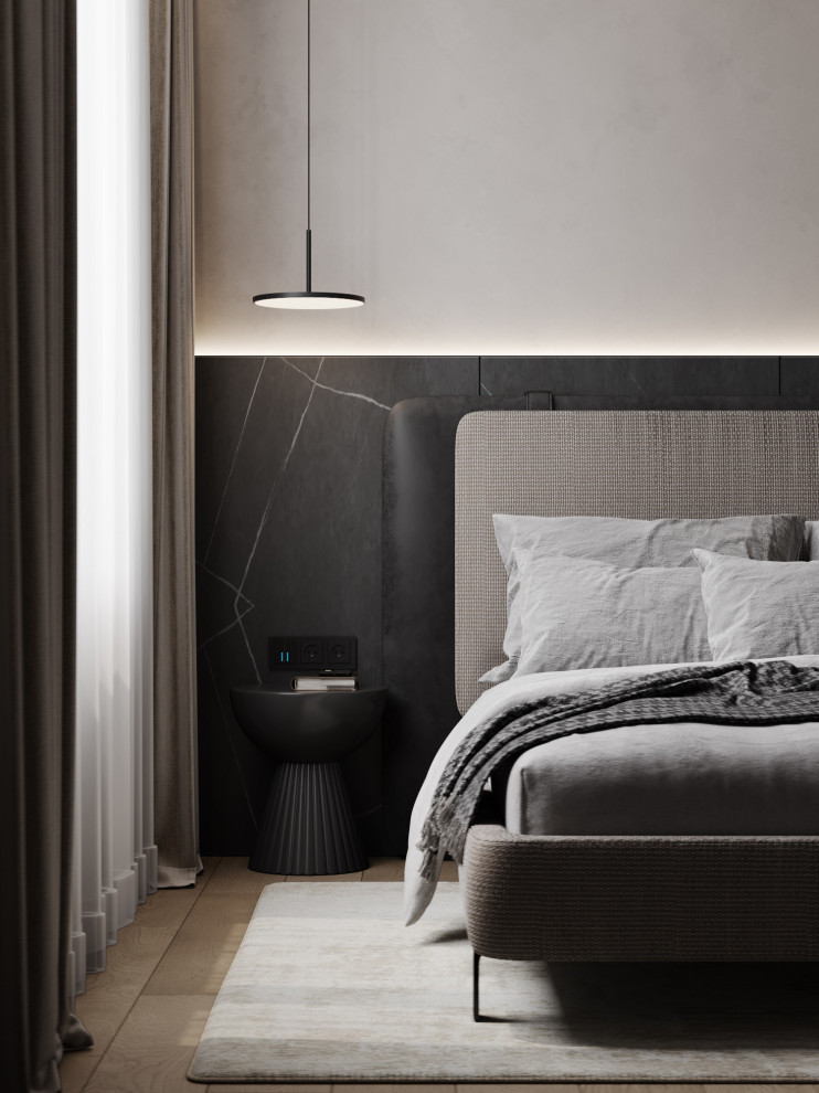 Брутальный современный интерьер, ЖК Румянцево Парк