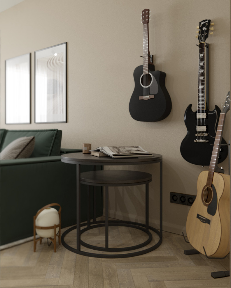 Проект двухкомнатной квартиры в Воронеже  Площадь: 75,2 м2.