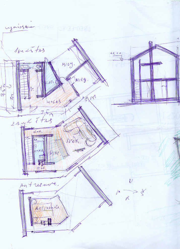 Размышление с карандашом - наброски, малоэтажные частные дома и таунхаусы