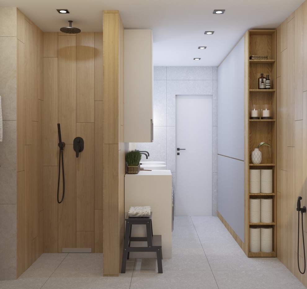 Дизайн проект в ЖК Ясный  3 к кв 107 м2 для молодой семьи