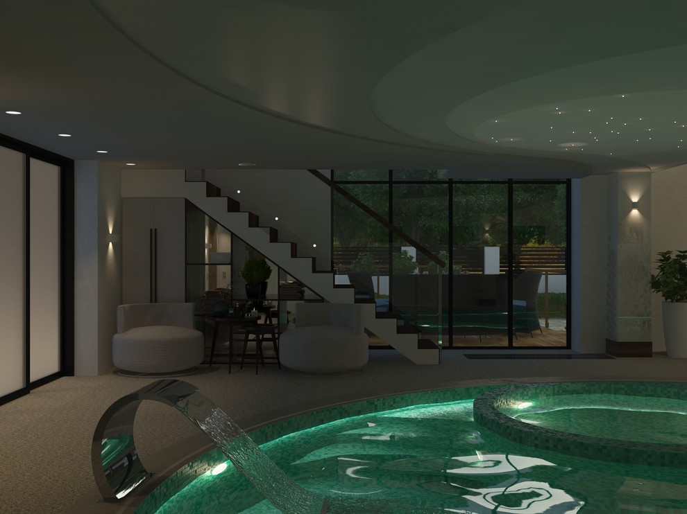 Проект дома с бассейном