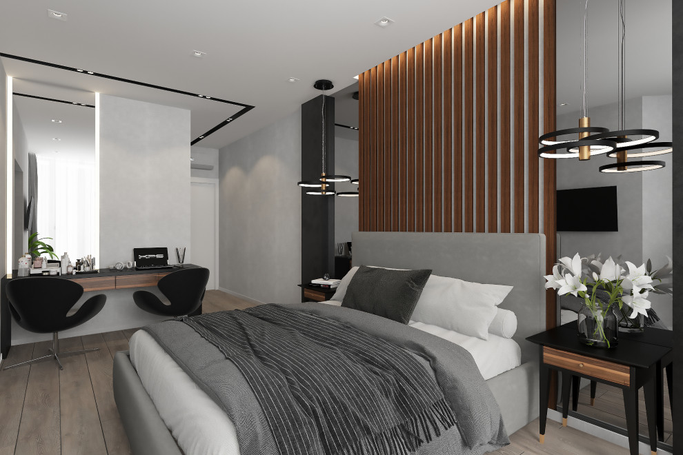 Дизайн спальни  в ЖК "Флотилия", г.Краснодар