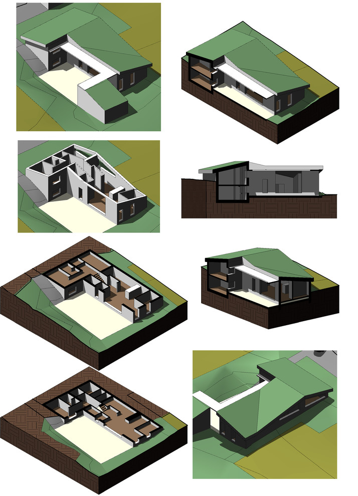 дом на рельефе