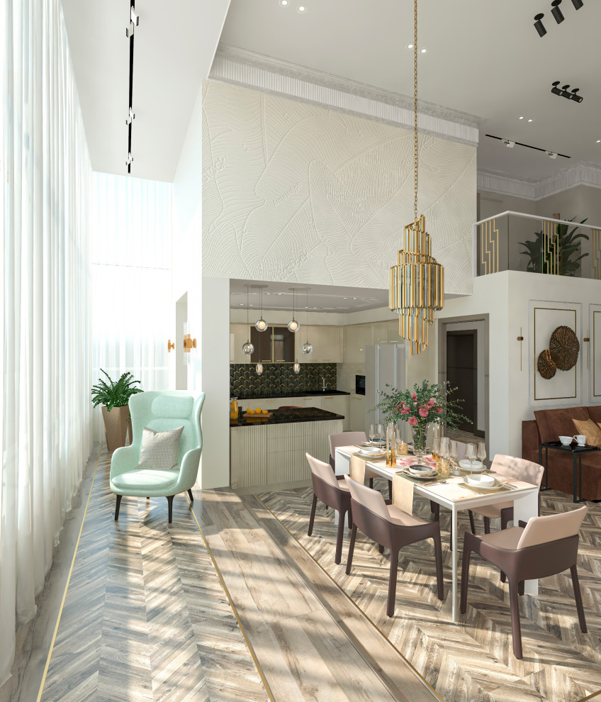 Двухуровневая квартира "Золотые блики" г.Москва