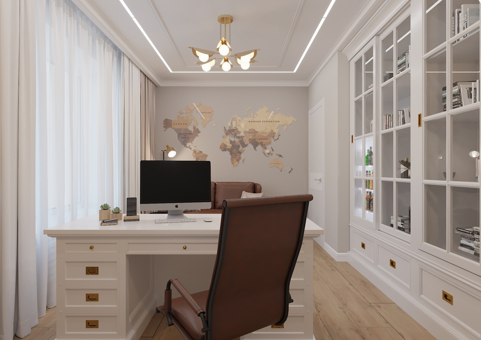 Дом в теплых оттенках