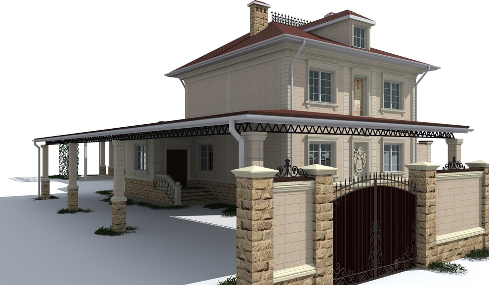 Проект фасада частного дома