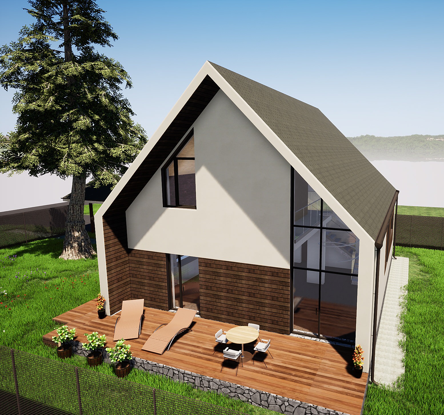 Коттедж двухэтажный