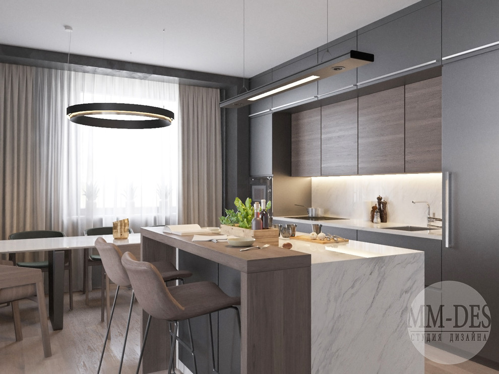 Обложка проекта: Современная квартира. "Бетонные джунгли"