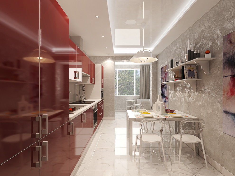 Interior of studio apartment