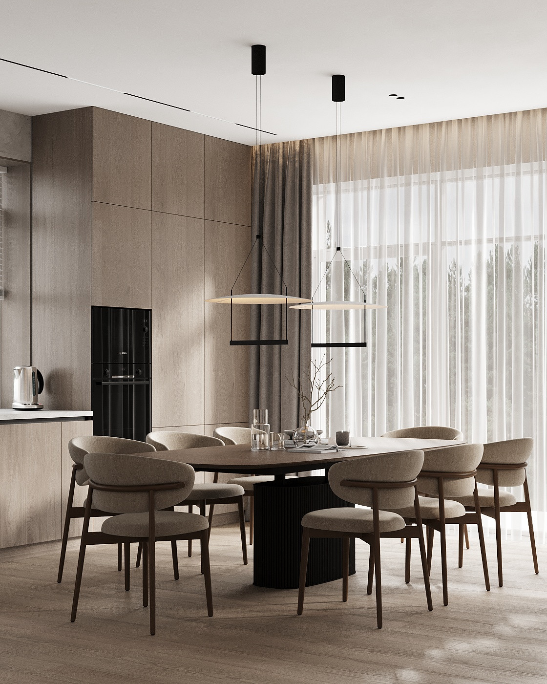 Проект интерьера для загородного дома в коттеджном поселке "Петровские озера"