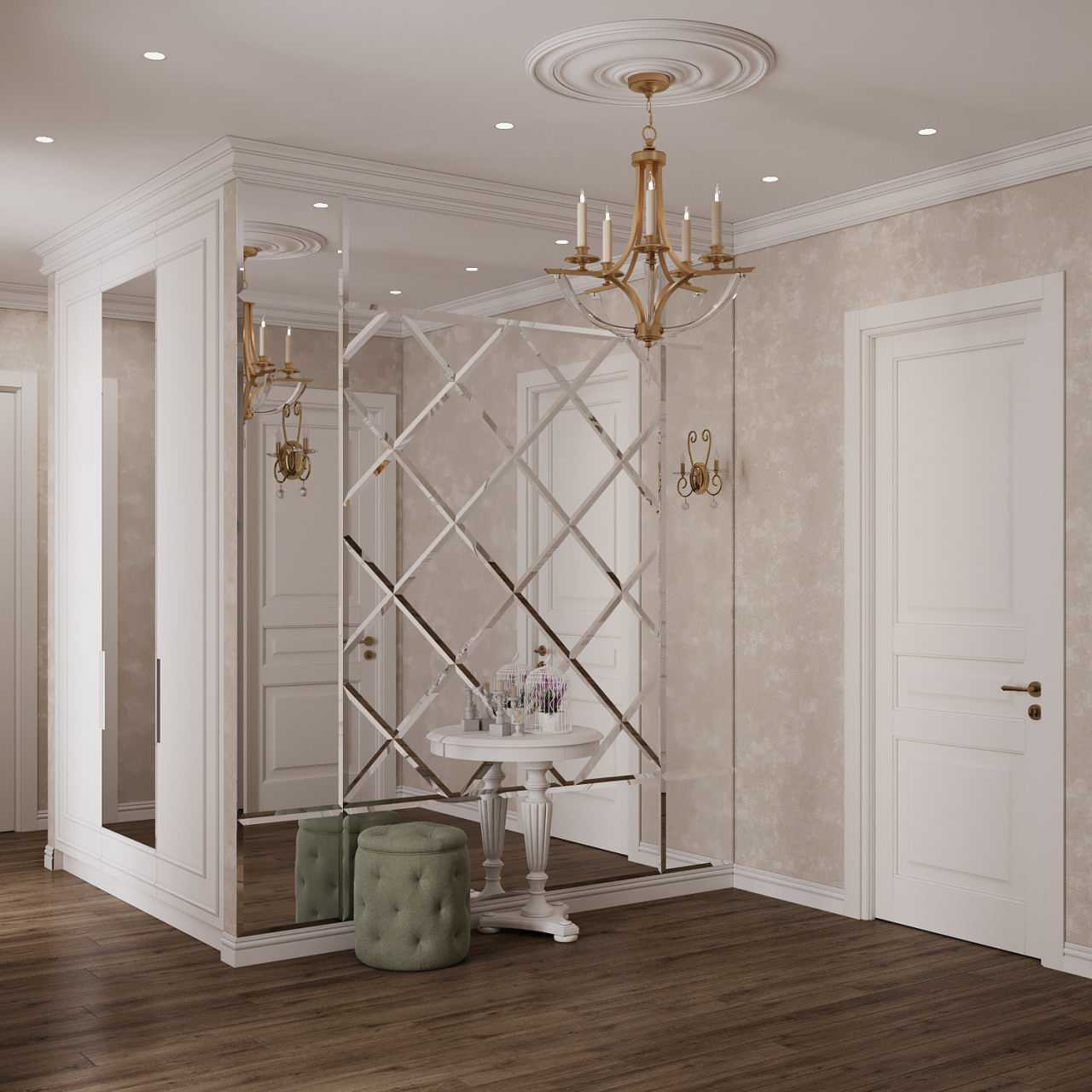 Дизайн-проект квартиры в "Сталинке" в классическом стиле