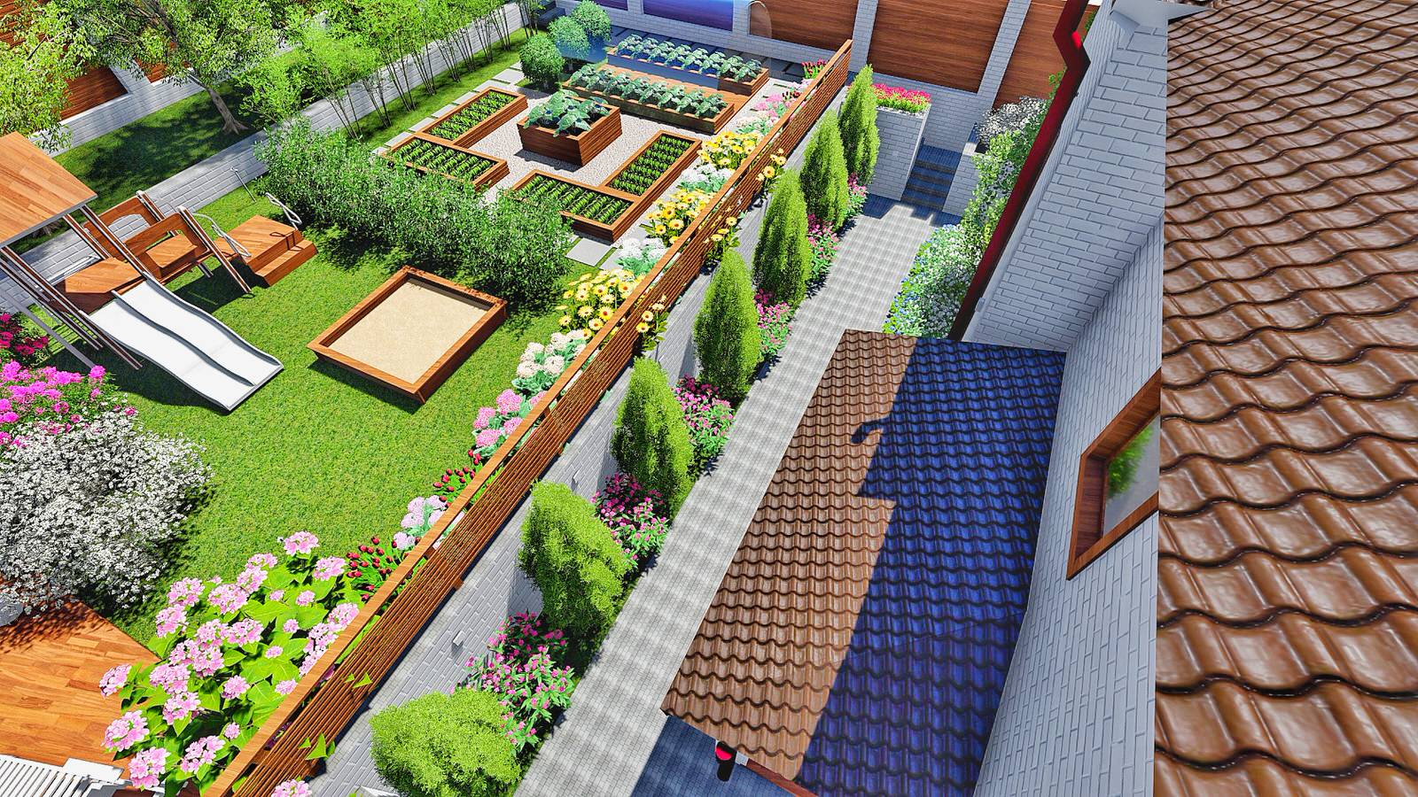 Ландшафтный дизайн Иркутск п. Марково