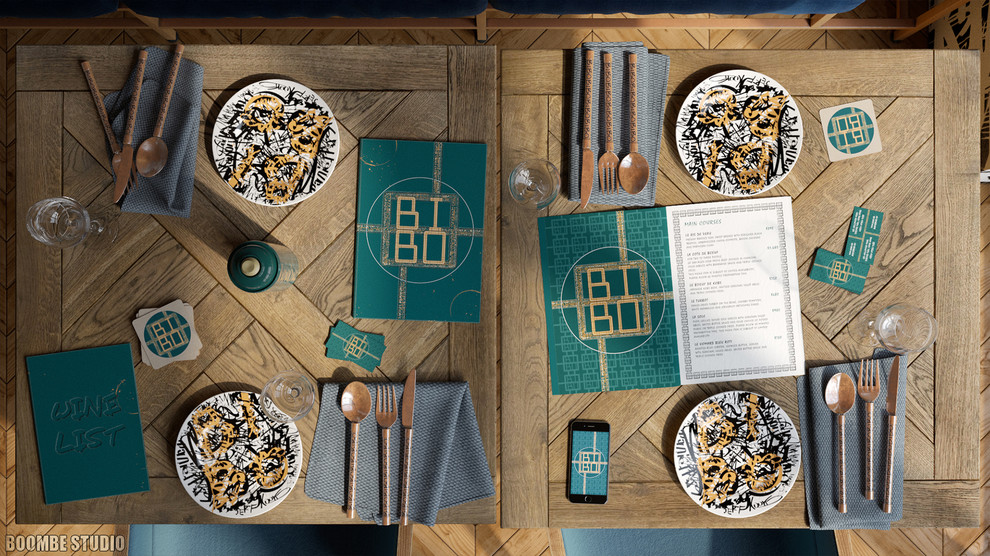 Bibo restaurant in Hong Kong, China - corporate style