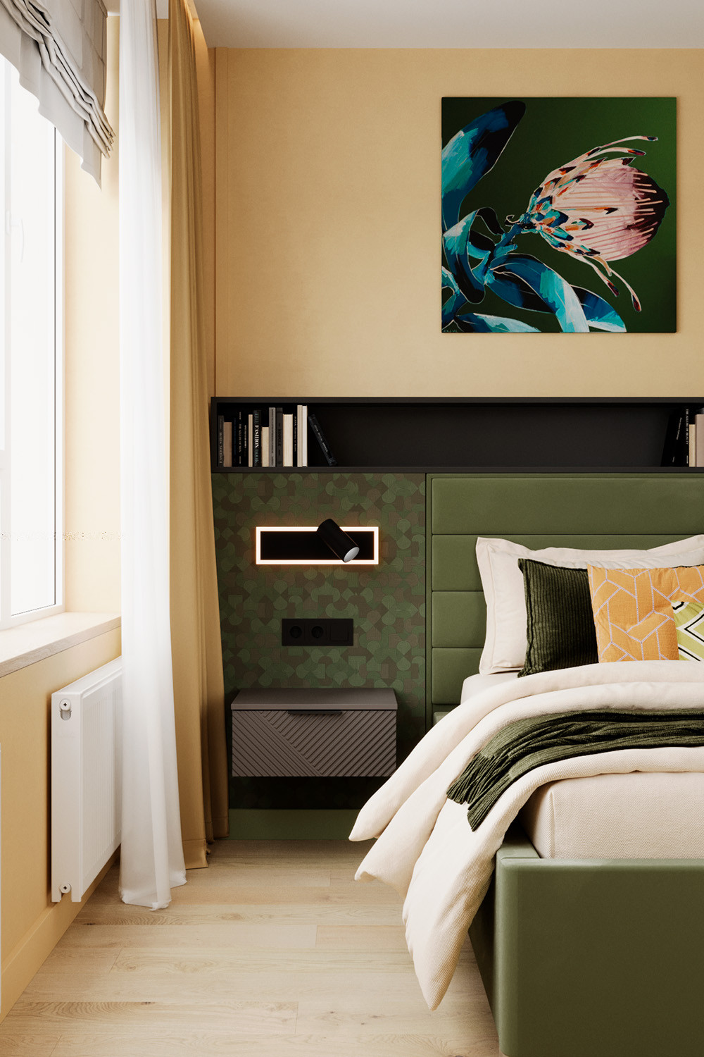 Евро трехкомнатная квартира в современном стиле ЖК Атмосфера