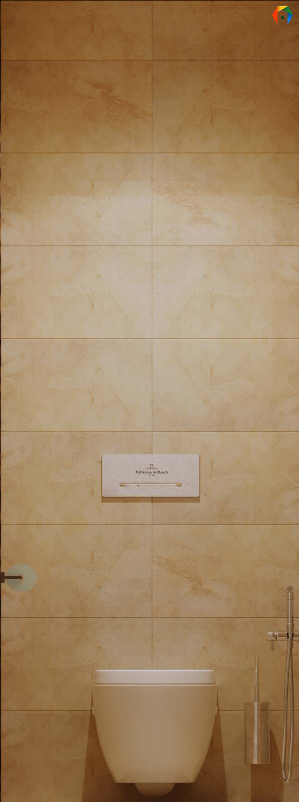 Дизайн трешки в песочных тонах