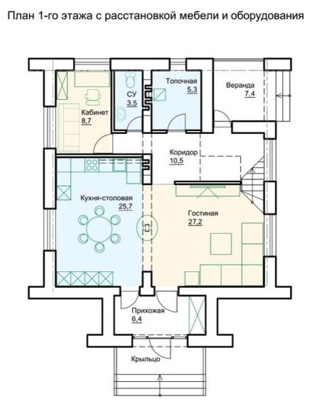 Проект дома №24-05 (S-площадь: 163,4 м.кв.)