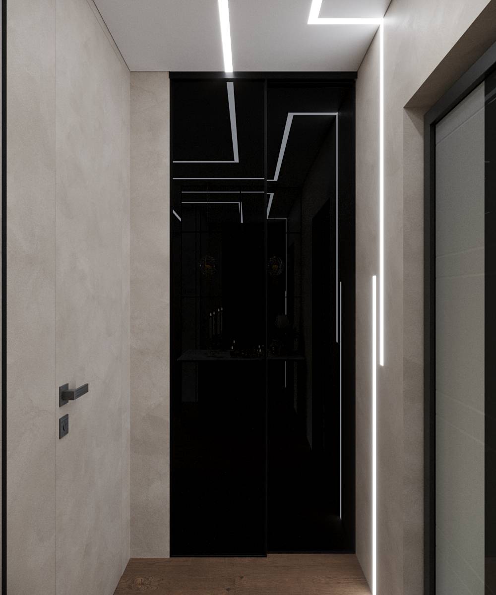 Дизайн проект коридора с гардеробом