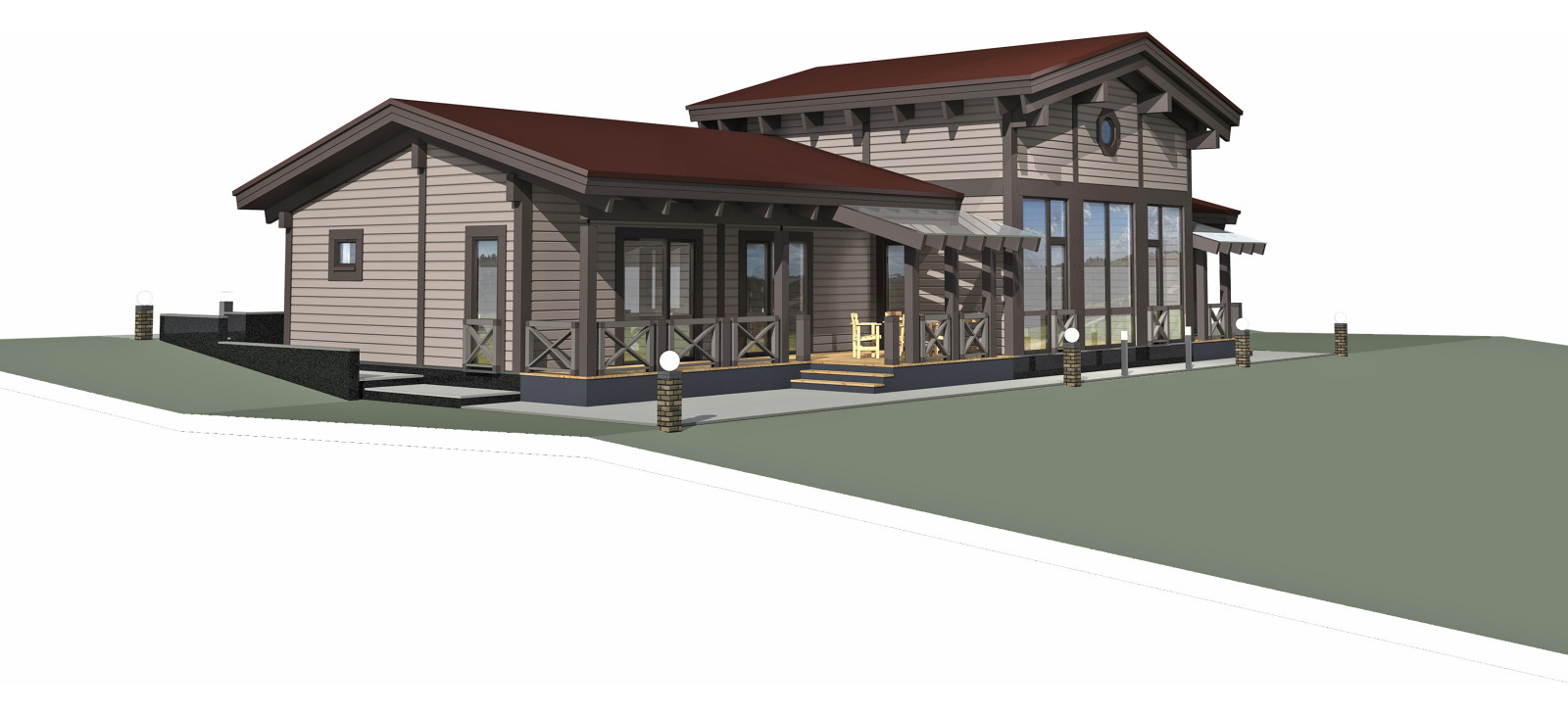 Дом в поселке Гаврилково Московской области