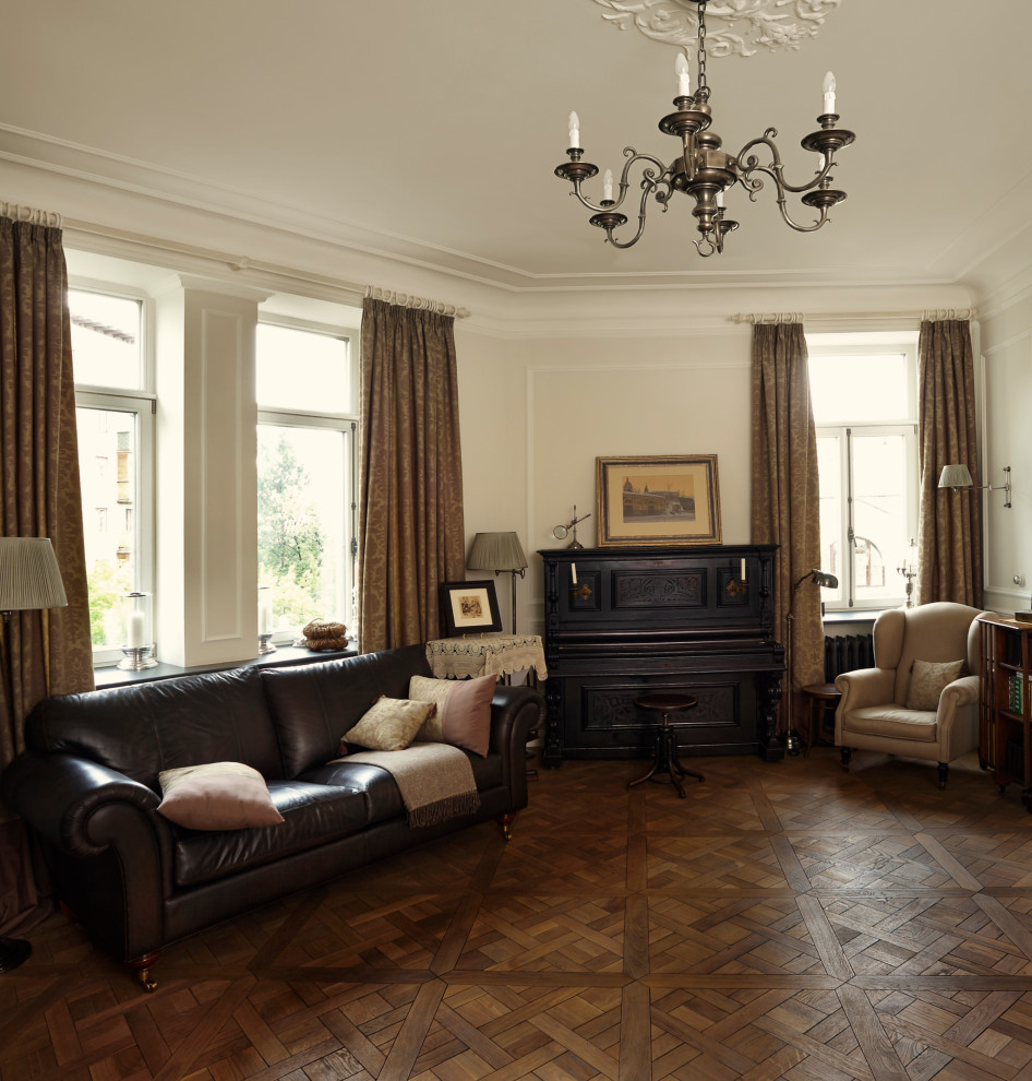 Интерьер гостиной в стиле старой Москвы